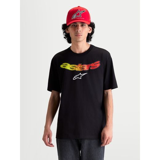 ALPINESTARS ELLIPTOGRIT CSF – VOĽNOČASOVÉ MOTO TRIČKO (ČIERNA)