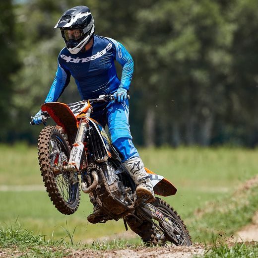 PŘILBA SUPERTECH S-M10 AMPRESS, ALPINESTARS (ČERNÁ MATNÁ/BÍLÁ) 2024