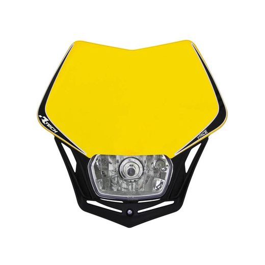 UNI PREDNÁ MASKA VRÁTANE SVETLÁ V-FACE, RTECH (ŽLTO-ČIERNA)