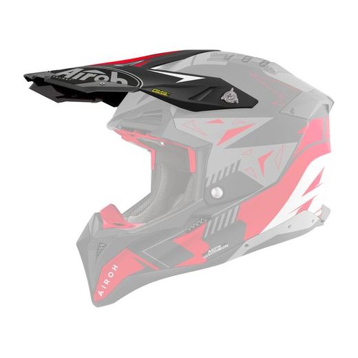 KŠILT PRO PŘILBU AVIATOR 3, AIROH (SPIN - ČERVENÝ MATNÝ)