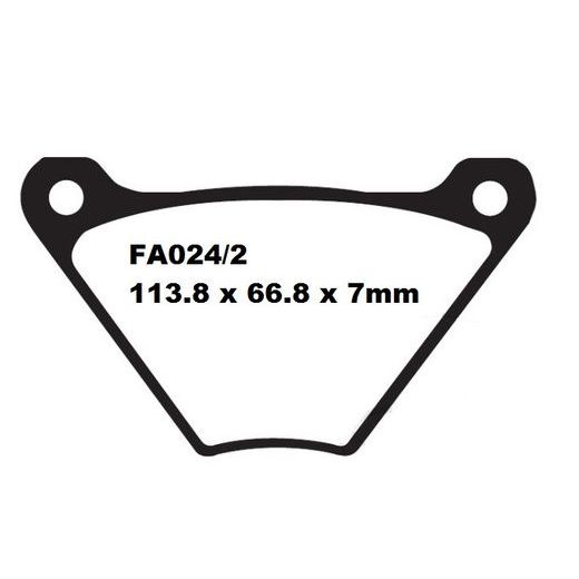 BRZDOVÉ OBLOŽENIE EBC FA024/2V