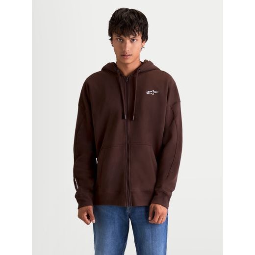 ALPINESTARS ENTITY OVERSIZED HOODIE – VOĽNOČASOVÁ MOTO MIKINA (HNEDÁ)