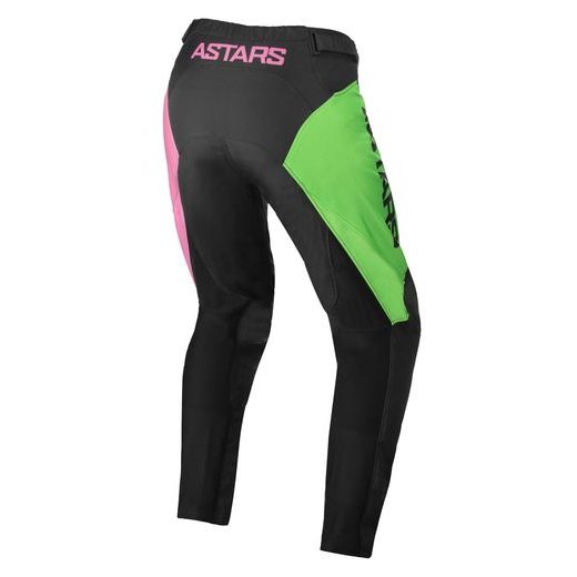 NOHAVICE RACER COMPASS 2022, ALPINESTARS, DETSKÉ (ČERNÁ/ZELENÁ NEON/RŮŽOVÁ FLUO)