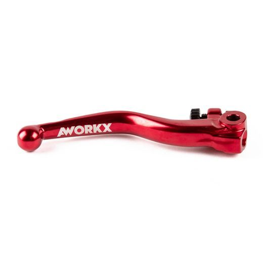 AWORKX KOVANÁ BRZDOVÁ PÁČKA (PÁČKA PREDNEJ BRZDY), ČERVENÁ – HUSQVARNA FE 250 / 350 / 450 / 501 '22–'24, TE 150 / 250 / 300 '24, TE 150 / 250 / 300 I '22–'23; GASGAS EC 250 '21–'25, EC 300 '21–'26, EC 300 GP '26, EC-F 250 '21–'25, EC-F 350 '21–'26, EC-F 4