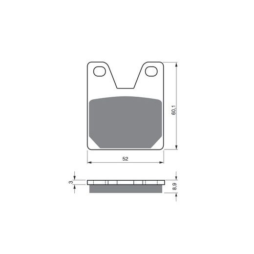 BRZDOVÉ OBLOŽENIE GOLDFREN 169 GP6