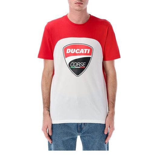 TRIČKO DUCATI CORSE (BIELA, ČERVENÁ)