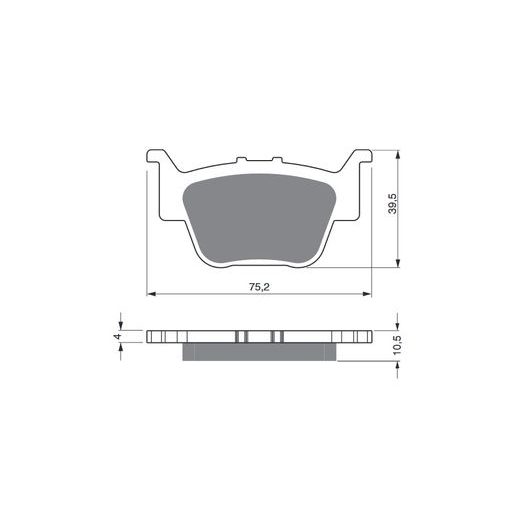 BRZDOVÉ OBLOŽENIE GOLDFREN 243 S33 OFF-ROAD