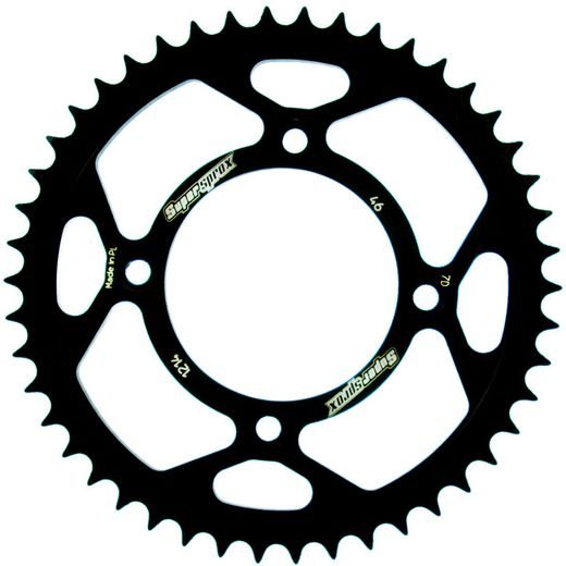 REŤAZOVÁ ROZETA SUPERSPROX RFE-1214:46-BLK ČIERNA 46 ZUBOV,420