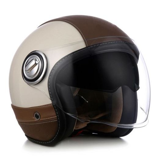 PRILBA HERITAGE, NOX PREMIUM (KRÉMOVÁ BIELA, HNEDÁ KOŽA) 2022