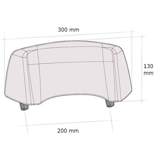 PRÍDAVNÉ PLEXI NASTAVITEĽNÉ PUIG 2.0 20763W FIXED BY SCREWS PRIEHĽADNÁ
