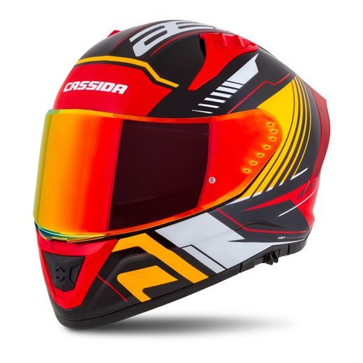 PRILBA AERO DROME, CASSIDA (ČIERNA PERLEŤ/ORANŽOVÁ/ČERVENÁ/BÍLÁ) 2024