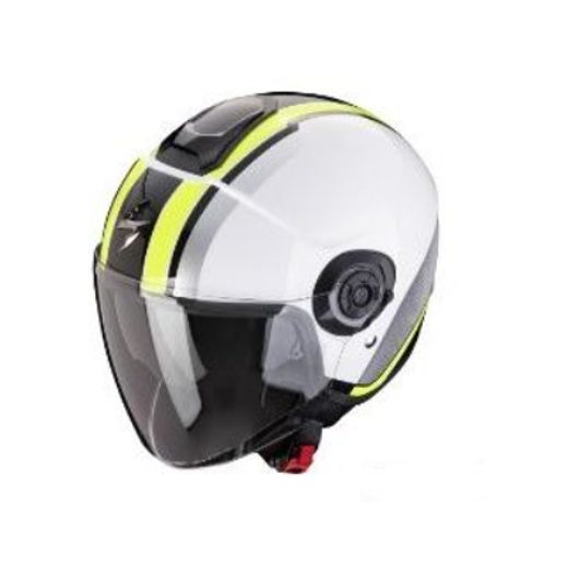 SCORPION PRILBA NA MOTOCYKEL EXO-CITY II VEL, BIELA/FLUO ŽLTÁ