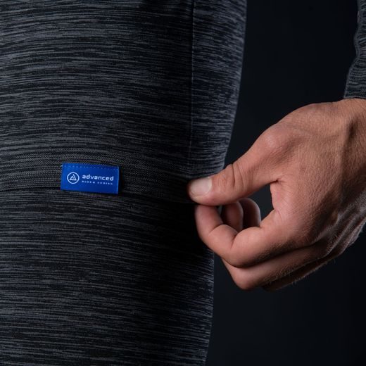 TERMOPRÁDLO S DLHÝM RUKÁVOM ADVANCED BASE LAYER, OXFORD ADVANCED (ŠEDÉ/ČERNÉ)