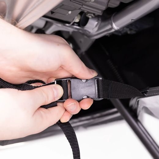 PLACHTA NA MOTORKU SOLATEX S PRIESTOROM PRE KUFOR, OXFORD (STRIEBORNÁ)
