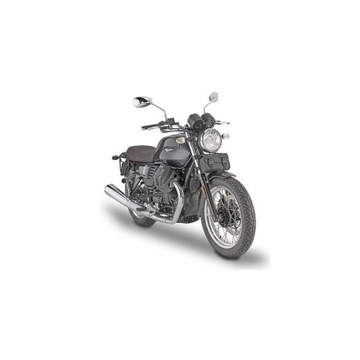 KOŽENÁ BRAŠNA NA VIDLICA CAFÉ RACER, KAPPA (100% BUVOLÍ KOŽA, OBJEM 3 L)