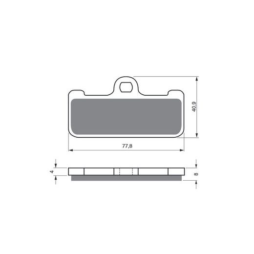 BRZDOVÉ OBLOŽENIE GOLDFREN 116 S3