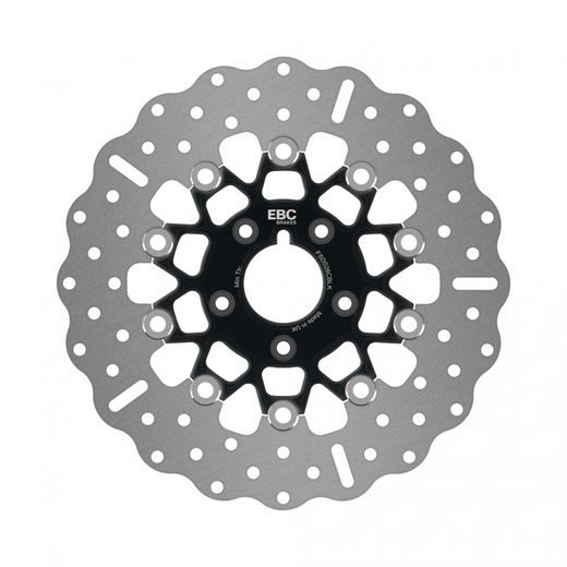 BRZDOVÝ KOTÚČ EBC FSD026CBLK ČIERNA CHRÓMOVÁ