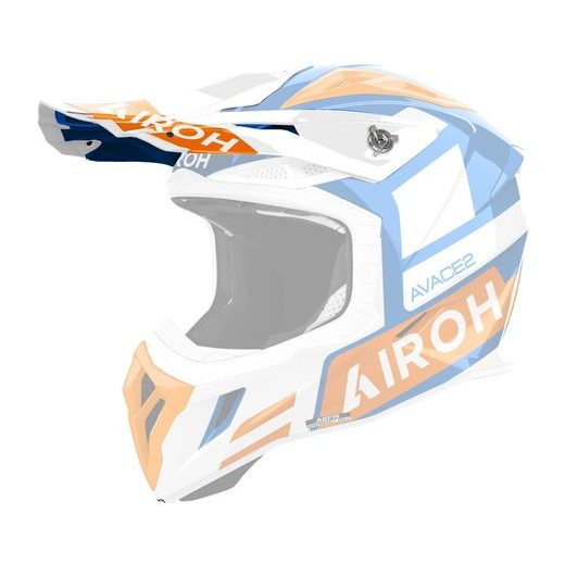 KŠILT PRO PŘILBU AVIATOR ACE 2, AIROH (SAKE - ORANŽOVÝ LESKLÝ)