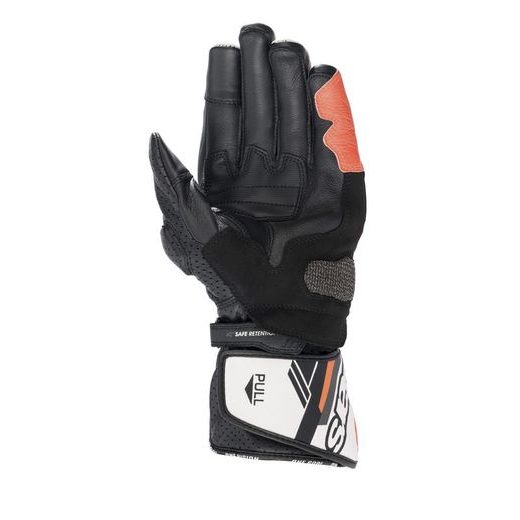 RUKAVICE SP-8, ALPINESTARS (BÍLÉ/ČERVENÉ FLUO/ČERNÉ) 2023