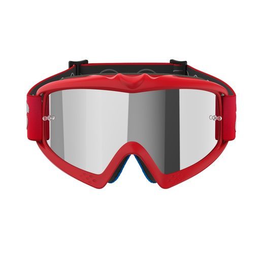 ALPINESTARS VISION YOUTH BLAZE – DETSKÉ MOTOKROSOVÉ OKULIARE NA MX A ENDURO (ČERVENÁ, ZRKADLOVÉ STRIEBORNÉ PLEXI) 2025