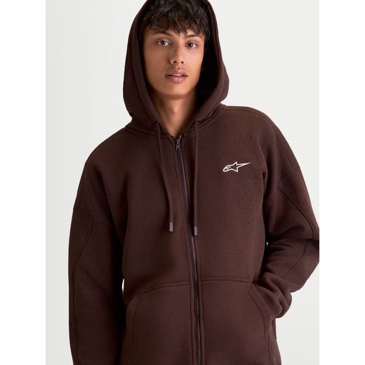 ALPINESTARS ENTITY OVERSIZED HOODIE – VOĽNOČASOVÁ MOTO MIKINA (HNEDÁ)
