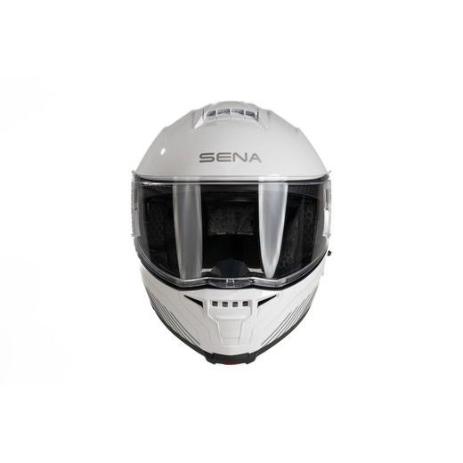 MESH PRILBA S HEADSETOM SPECTER, SENA (LESKLÁ BIELA)
