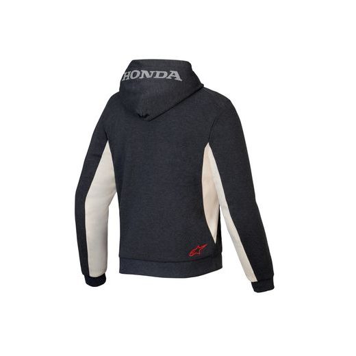 ALPINESTARS CHROME V3 SPORT HOODIE HONDA KOLEKCIA – MOTOCYKLOVÁ BUNDA NA CESTNÚ JAZDU (TMAVO SIVÁ/KRÉMOVÁ/ČERVENÁ) 2025