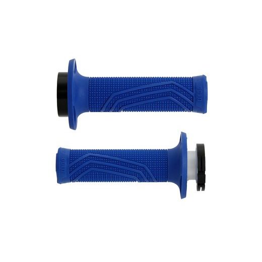 GRIPY LOCK-ON D100 (OFFROAD) DĹŽKA 125/130 MM (4 VAČKY), DOMINO (MODRÉ)