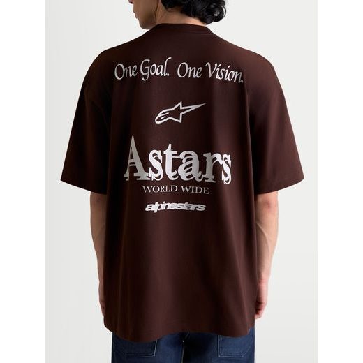 ALPINESTARS POST OVERSIZED CSF – VOĽNOČASOVÉ MOTO TRIČKO (HNEDÁ)