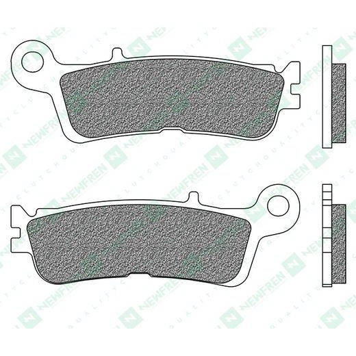 BRZDOVÉ DOŠTIČKY, NEWFREN (ZMES OFF ROAD DIRT SINTERED) 2 KS V BALENÍ