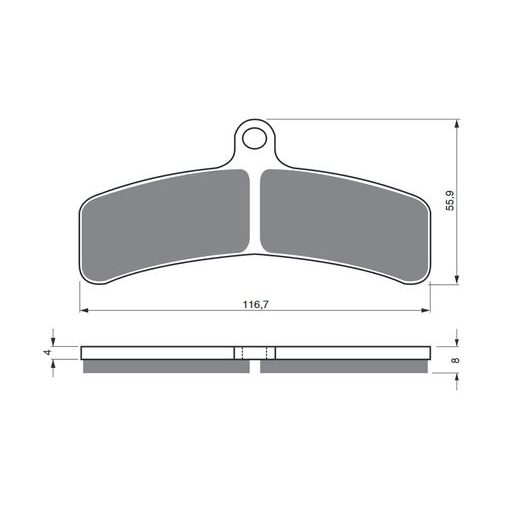 BRZDOVÉ OBLOŽENIE GOLDFREN 130 AD