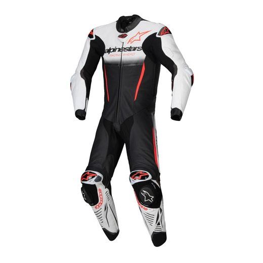 ALPINESTARS GP-R7 – MOTOCYKLOVÁ KOMBINÉZA (BIELA/ČIERNA/ČERVENÁ FLUO) 2025