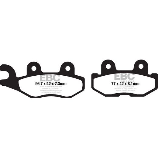 BRZDOVÉ OBLOŽENIE EBC FA675TT