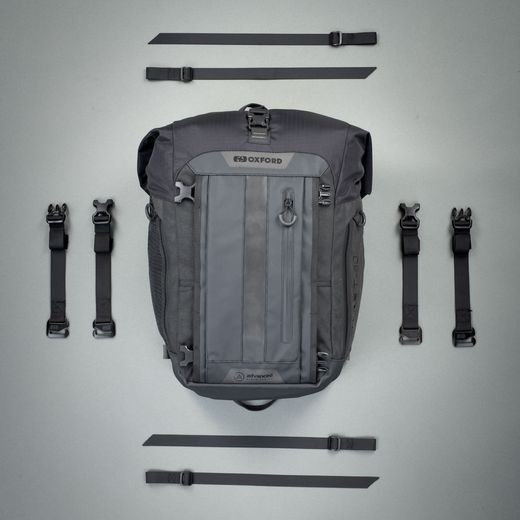 BRAŠNA NA SEDADLO SPOLUJEZDCE ATLAS T-30 ADVANCED TOURPACK, OXFORD (SIVÁ, OBJEM 30 L)