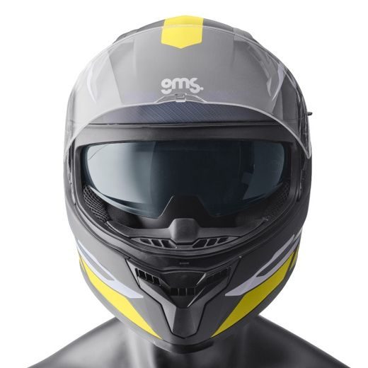 INTEGRÁLNA PRILBA GMS VELOX ZG12601 GRAPHIC MATT BLACK-YELLOW-GREY M