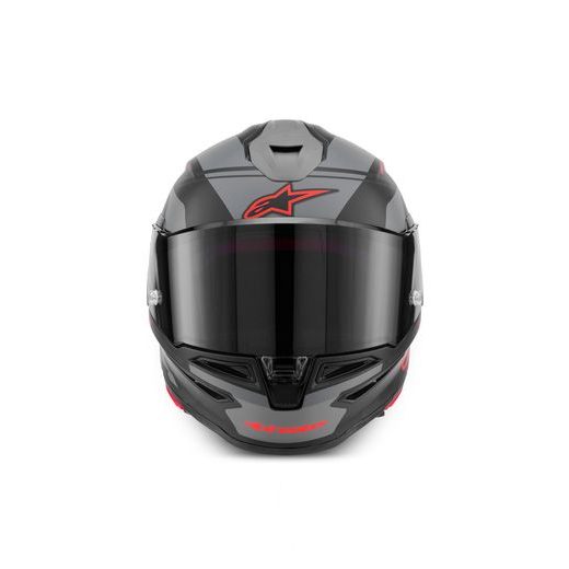 PŘILBA S-R7 A-CORE, ALPINESTARS (ČERNÁ/ŠEDÁ/ČERVENÁ MATNÁ) 2026
