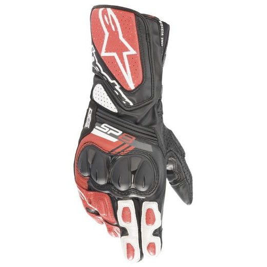 RUKAVICE SP-8 2022, ALPINESTARS (ČERNÁ/BÍLÁ/ČERVENÁ)