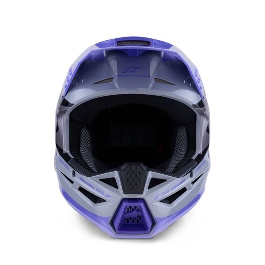 PRILBA S-M3 EDÍCIA JETT LAWRENCE, ALPINESTARS, DETSKÁ (ŠEDÁ/FIALOVÁ/ČERNÁ) 2026
