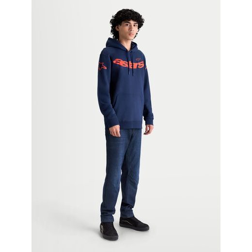 ALPINESTARS VELOCIFIER HOODIE – VOĽNOČASOVÁ MOTO MIKINA (MODRÁ)