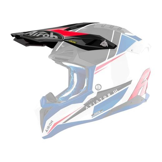 KŠILT PRO PŘILBU AVIATOR 3, AIROH (SABER - ČERVENÝ MATNÝ)