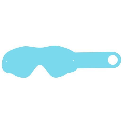 STRHÁVACOU SĽUDY PLEXI PRE OKULIARE O´NEAL RADU B1, Q-TECH (10 VRSTIEV V BALENIE, ČÍRE)