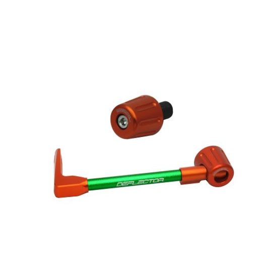 LEVER GUARD ACCOSSATO WITH GREEN HOSE AND JOINT LEFT, ALUMINIUM
