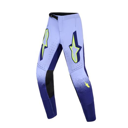 ALPINESTARS SUPERTECH SCENZ YOUTH – DETSKÉ MOTOKROSOVÉ NOHAVICE NA MX A ENDURO (FIALOVÁ/ŽLTÁ FLUO) 2026