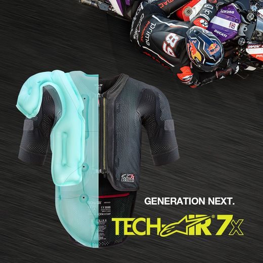 ALPINESTARS AIRBAGOVÁ VESTA TECH-AIR®7X SYSTÉM – AIRBAGOVÝ SYSTÉM NA MOTORKU (ČIERNA/ČERVENÁ) 2025