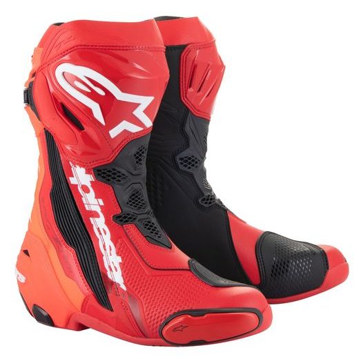 ALPINESTARS SUPERTECH R – MOTOCYKLOVÉ TOPÁNKY NA CESTNÚ JAZDU (ČERVENÁ FLUO/ČERVENÁ) 2024