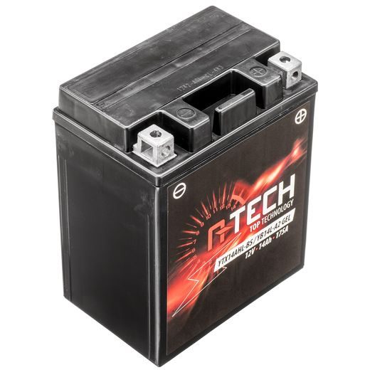 BATÉRIE 12V, YTX14AHL-BS/YB14L-A2 GÉL, 14AH, 175A, BEZÚDRŽBOVÁ GÉL TECHNOLÓGIE 135X90X167, A-TECH (AKTIVOVANÁ VE VÝROBE)