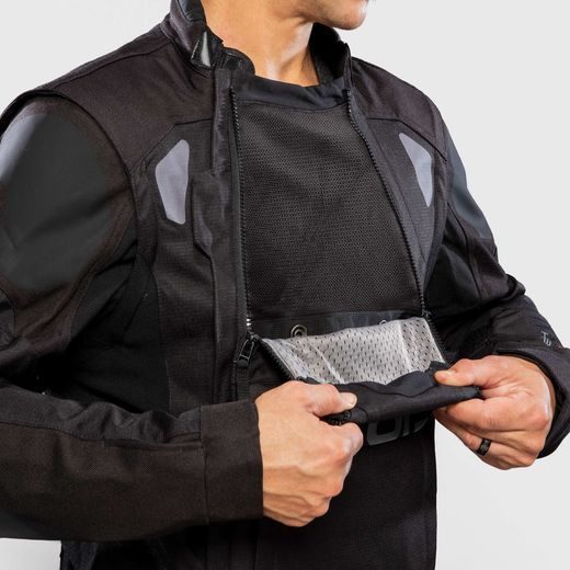 ALPINESTARS HALO DRYSTAR – MOTOCYKLOVÁ BUNDA NA CESTNÚ JAZDU (TMAVO MODRÁ/KHAKI/ORANŽOVÁ/ČIERNA) 2023