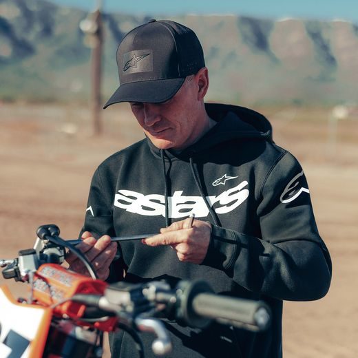 ALPINESTARS VELOCIFIER HOODIE – VOĽNOČASOVÁ MOTO MIKINA (ČIERNA)