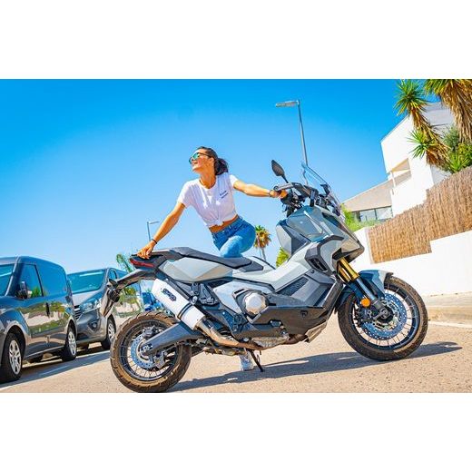 SLIP-ON EXHAUST GPR ALBUS EVO4 E5.H.262.ALBE5 WHITE GLOSSY INCLUDING REMOVABLE DB KILLER AND LINK PIPE