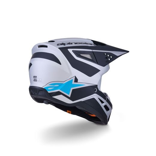 PRILBA S-M3 HEAT, ALPINESTARS (STŘÍBRNÁ/MODRÁ/ČERNÁ MATNÁ) 2026